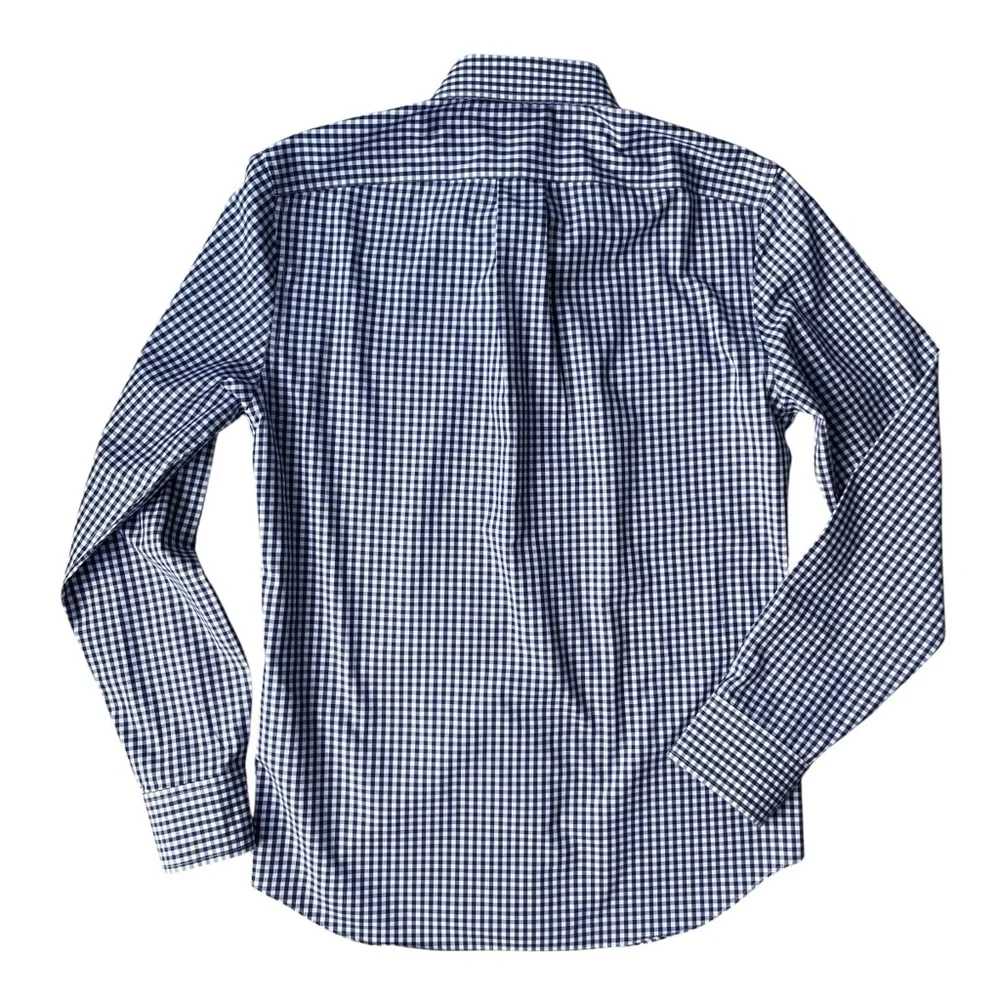 J. Crew Checkered Button-down Shirt Size S Slim Blue and White Gingham